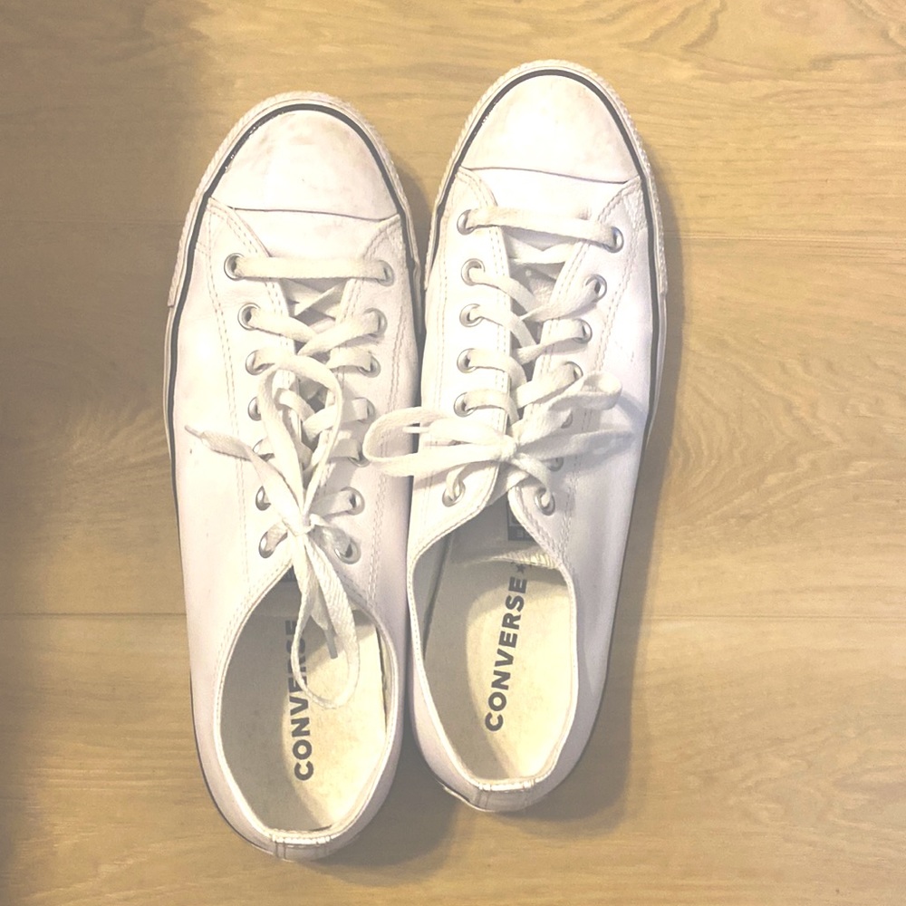 size 13 white converse in great! shape